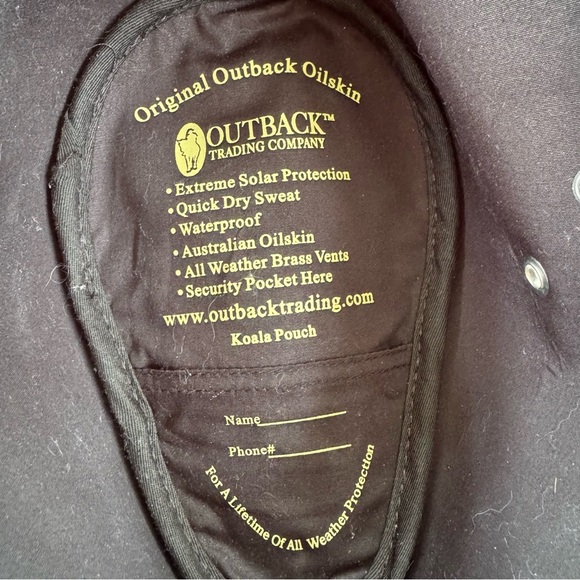 Outback Trading Company Hat Men's 14716 Badlands UPF Waterproof Oilskin Cowboy - Picture 11 of 11